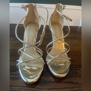 Gianni Bini Strappy Gold Heels size 8.5